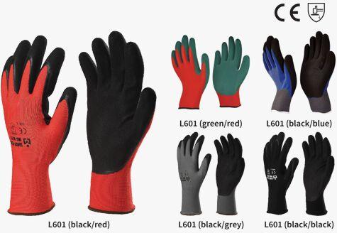 Nylon Or Polyester Gloves With Sandy Latex Coating (sandy-grip)