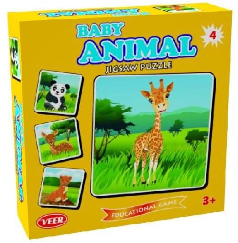 Jigsaw Animals Educational Intellectual Brainy Puzzle, Color : Multicolor