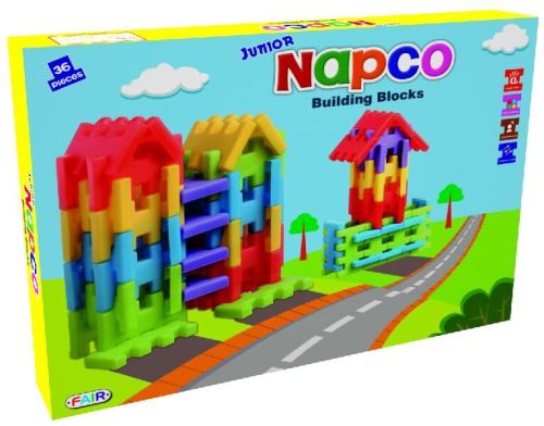 Napco Jr Building Blocks Construction Set, Color : Multicolor