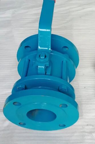 Blue High Pressure Cast Iron Flanged Ball Valve