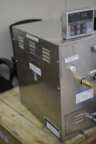 Grey Blue/ Ivory 6 KW SS Steam Bath Generator, For Hotel, Voltage : 220--250