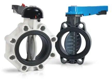 Plastic PVC Butterfly Valve, Power : Manual