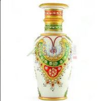 Polished Marble Flower Pot