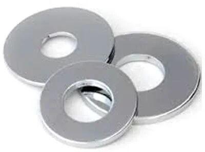 Round Stainless Steel Washer, Color : Silver