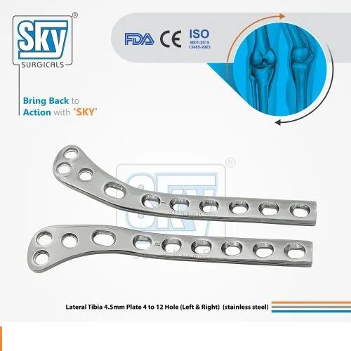 Lateral Tibial Head Buttress Plate, Size : 9 Hole