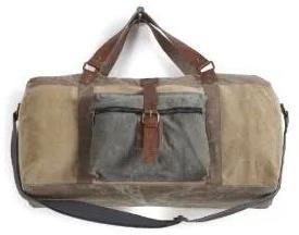 Canvas Duffle Bag, Color : Brown