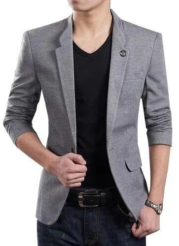 Cotton Plain Mens Casual Blazer, Size : XL