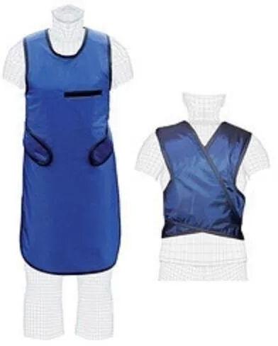 Polyester (PVC) X Ray Lead Apron, Color : Blue