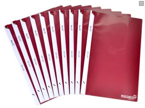 Plastic File Folder, Color : Red
