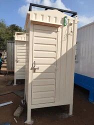 Rectangular Steel Portable Toilets, Color : Blue