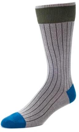 Mens Cotton Socks, Color : Black Grey Blue