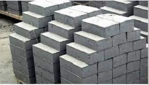 Grey Rectangular Fly Ash Brick