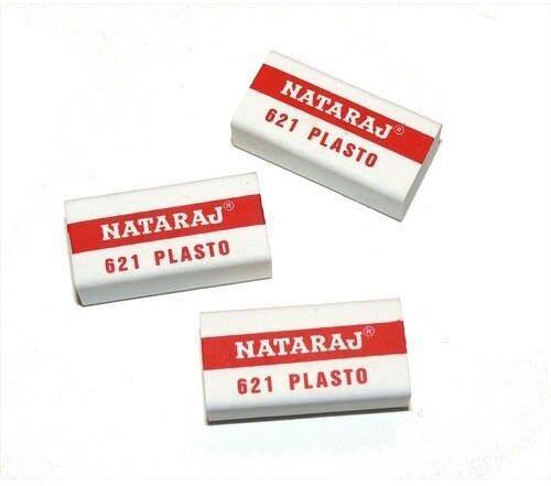 Nataraj Eraser, Color : White Red