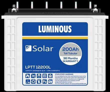 Luminous Solar Battery, For Power Conditioning Unit, Voltage : 12 V