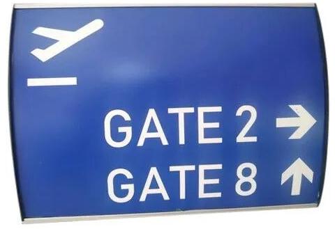 Rectangle Acrylic LED Airport Sign