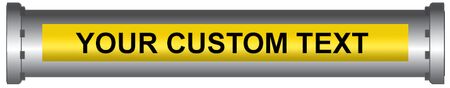 Durable vinyl Custom Printed Pipe Marking Labels