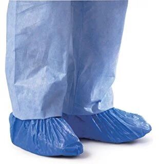 Blue LDPE Disposable Shoe Cover