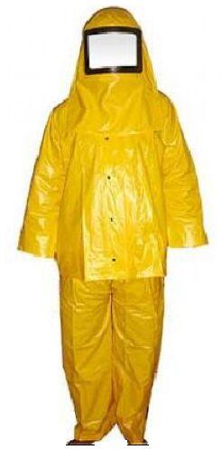PVC Round Chemical Suit, For Industrial, Protect Body, Closing Type : Zipper