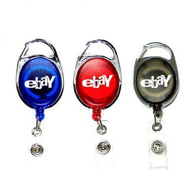 Oval Shape Retractable Badge Holder