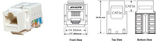 CATEGORY 5E UTP RJ 45 KEY STONE JACK