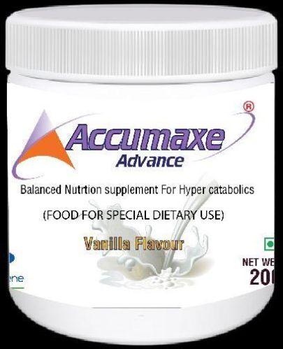 Accumaxe Advance, For Nutritional Protein Supplement, Packaging Type : Plastic Bottle