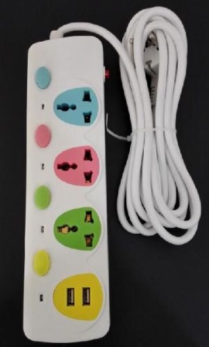 Colorful Overload Protection Extension Socket, Brand Name : GWTEE