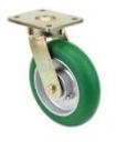 Muvtons 200X50mm Forged Kingpinless Swivel Castors Ergonomic Polyurethane Wheels