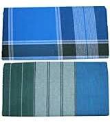 Mixed Cotton Lungi, Color : Blue