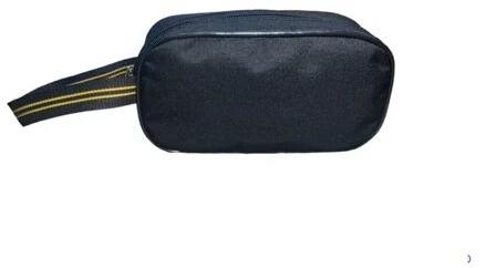 Polyester Shaving Kit Bag, Color : Black