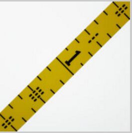 Wide Fractional Floor Tape