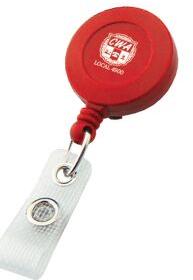 Retractable Badge Reel 24 ', Packaging Type : Red
