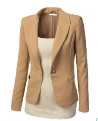 Solid Brown Ladies Jacket