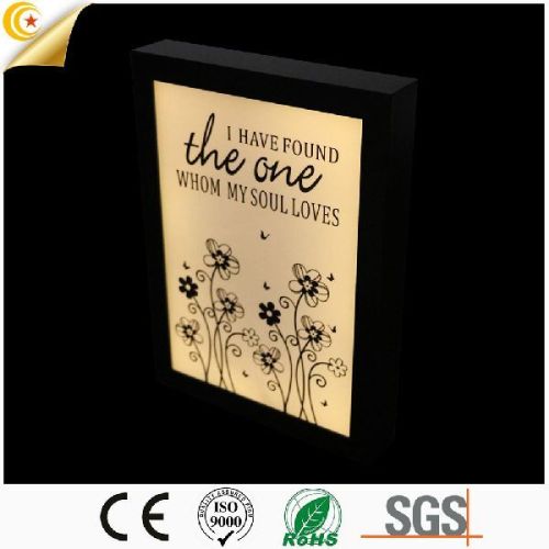 Using Elegant Style Wooden Framed LED Lamp