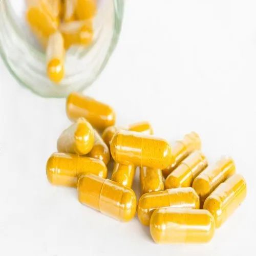 Turmeric Black Pepper Capsules, For Health Supplement, Pharmaceutical, Feature : Anti-oxidant, Dairy Free