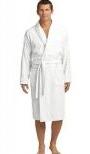 Checkered Terry Shawl Collar Robe S/M, L/XL