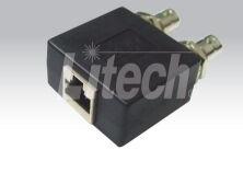 BALUN BOX PANEL MOUNT DOUBLE BNC FEMALE