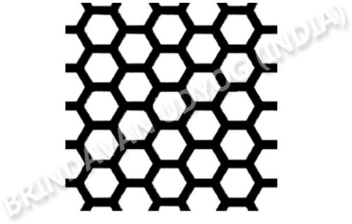 Metal Coated Hexagonal Hole Perforated Sheet, For Outdoor Furnitures