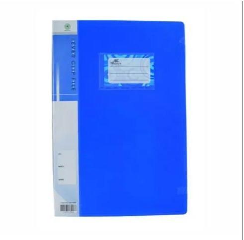 Plastic Clip File, Color : Blue