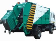 Steel Garbage Compactor, Power Source : Vehicle-powered