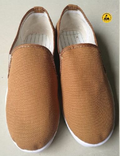 ESD Non-Hole PVC/PU Sole Canvas Upper Shoes