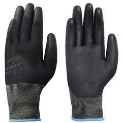 PU Coated Hand Gloves, Color : Black