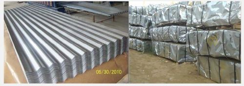 Galvanized corrugated sheet, Thickness : 0.14 –0.60 MM