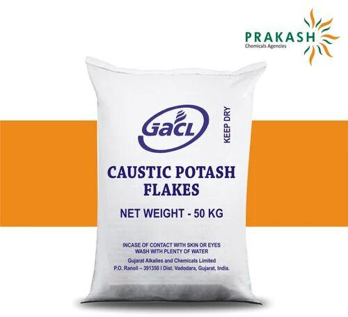 Caustic Potash Flakes, Packaging Size : 50 Kg