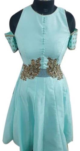 Cold Shoulder Short Dress, Occasion : Party Wear