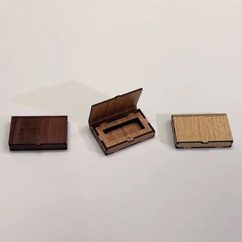 Alivefoto Brown Wooden USB Case