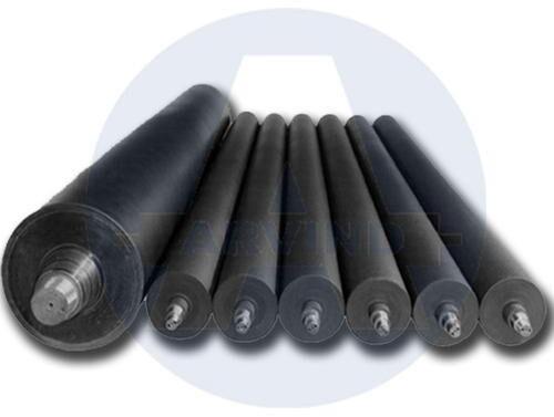 Rubber Technical Textile Rollers, Color : Black