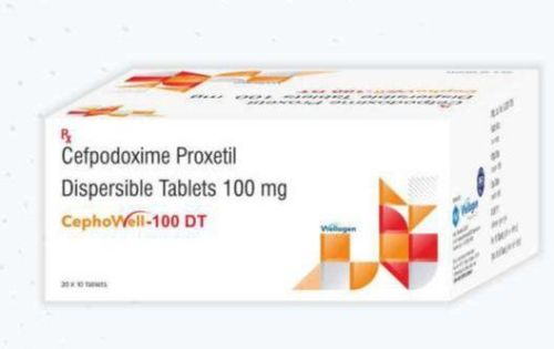 Cephowell-100 DT Tablets, Composition : Cefpodoxime 100mg