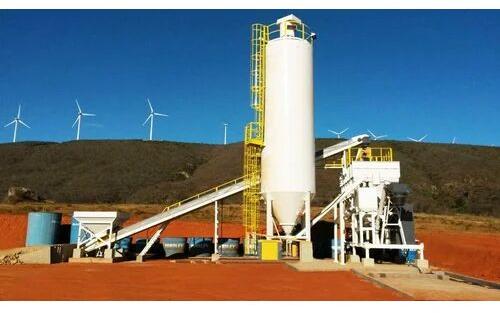 Automatic Mobile Concrete Batching Plant, For Construction