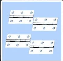 Aluminium Butt Hinges, Size : 4 Inch
