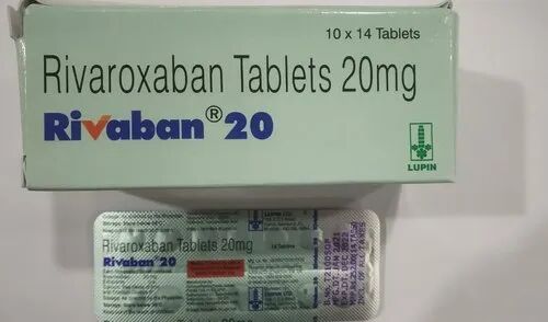 Rivaban Rivaroxaban Tablets, For Hospital, Packaging Type : Box